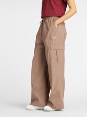 New Balance Brown Womens Linear Heritage Woven Cargo Joggers - Image 3 of 7