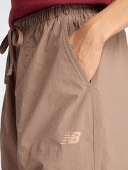 New Balance Brown Womens Linear Heritage Woven Cargo Joggers - Image 5 of 7