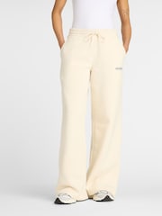 New Balance Cream Womens Reimagined Fleece Barrel Leg Joggers - Image 1 of 7