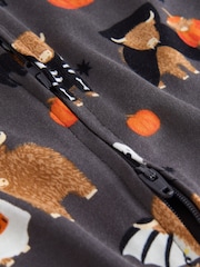 Black Halloween Hamish Baby Two Way Zip Sleepsuit (0mths-3yrs) - Image 8 of 9