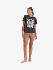 Roxy Grey Ocean Regular Poster Graphic Print Short Sleeve T-Shirt - Image 3 of 6