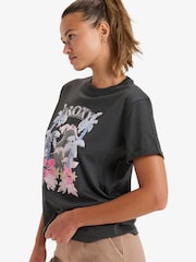 Roxy Grey Ocean Regular Poster Graphic Print Short Sleeve T-Shirt - Image 4 of 6