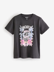 Roxy Grey Ocean Regular Poster Graphic Print Short Sleeve T-Shirt - Image 6 of 6