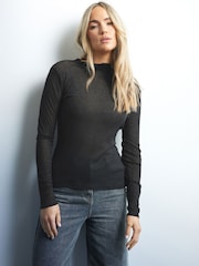 Long Tall Sally Natural Barrel Leg 100% Cotton Jeans - Image 4 of 6