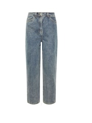 Long Tall Sally Natural Barrel Leg 100% Cotton Jeans - Image 6 of 6