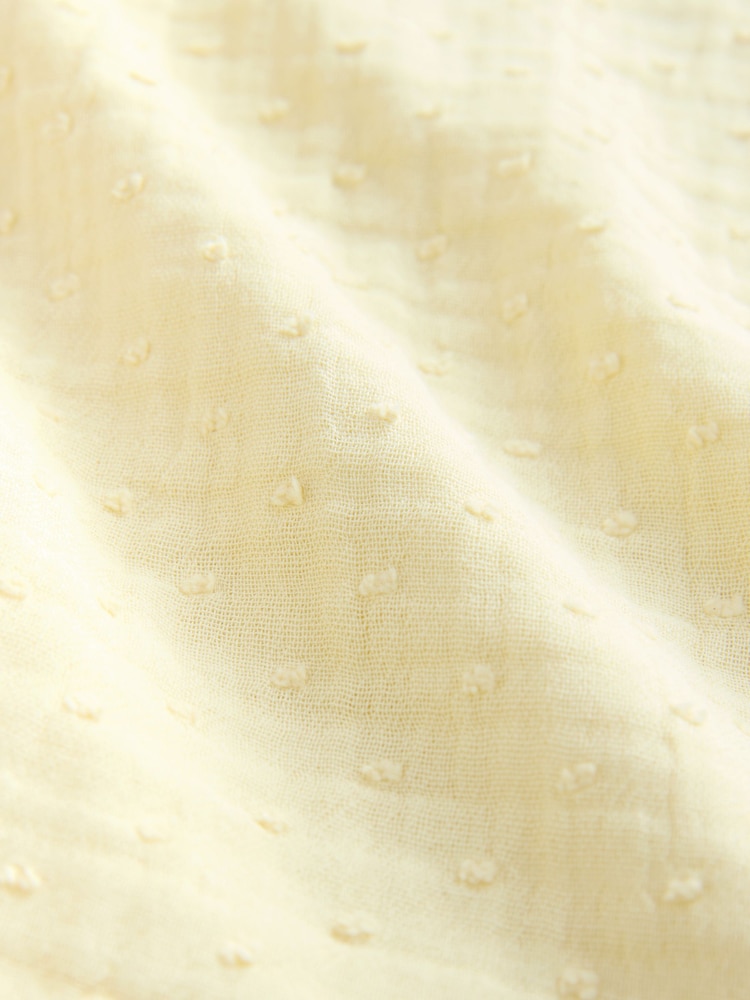 Pastel Yellow Long Sleeve Doublecloth Textured Shirt - Image 3 of 3