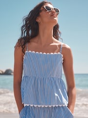 Blue/White Stripe Strappy Cami Top - Image 1 of 5
