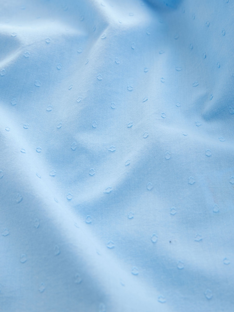 Cornflower Blue Print Puff Short Sleeve Top - Image 3 of 3