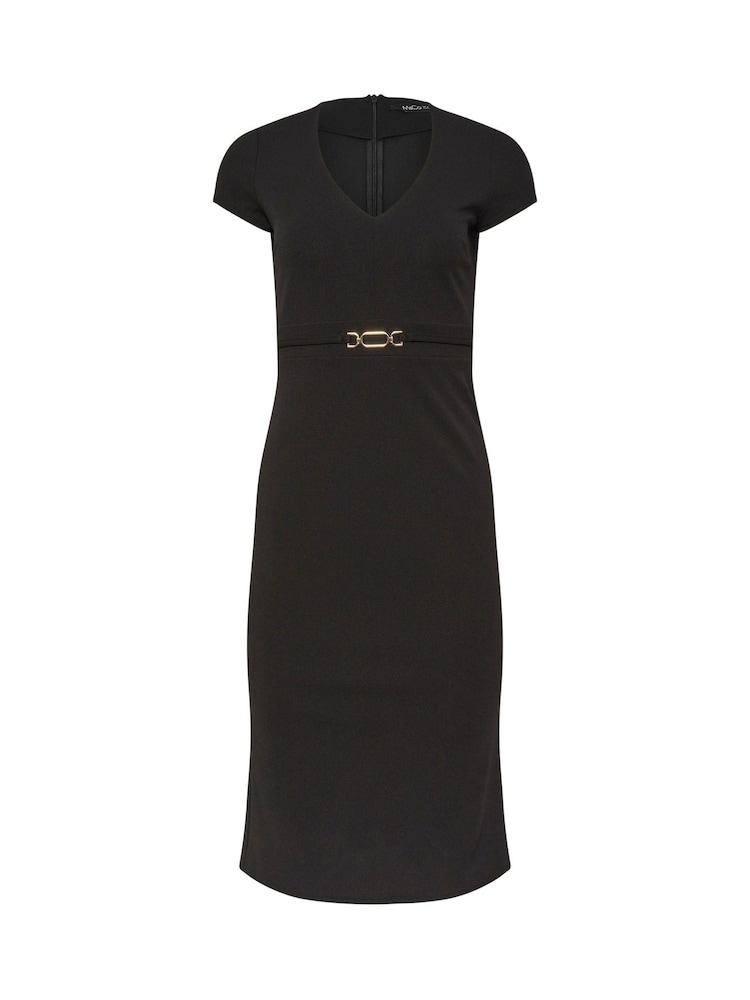 M&Co Black Petite Workwear Hardwear Dress - Image 6 of 6