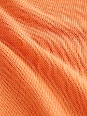 Naranja - Knitted Crew Neck Vest with Linen - Imagen 6 de 7