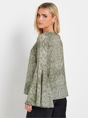 PixieGirl Petite Natural Snake Bell Sleeve Top - Image 3 of 5
