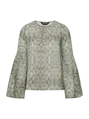PixieGirl Petite Natural Snake Bell Sleeve Top - Image 5 of 5