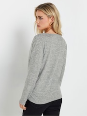 M&Co Petite wrap Over Jumper - Imagem 3 de 5