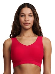 Chantelle Soft Stretch Seamless V-Neck Padded Crop Top - Image 1 of 4