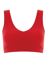 Chantelle Soft Stretch Seamless V-Neck Padded Crop Top - Image 4 of 4