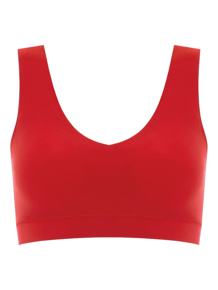 Chantelle Soft Stretch Seamless V-Neck Padded Crop Top - Image 4 of 4