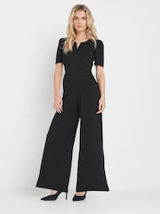 M&Co Petite Notch Neck Jumpsuit - Imagen 1 de 5