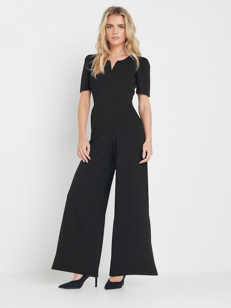 M&Co Petite Notch Neck Jumpsuit - Imagen 1 de 5
