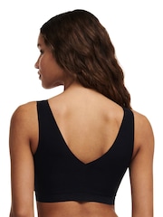 Schwarz - Chantelle Soft Stretch Seamless V-Neck Padded Crop Tops 2 Pack - Bild 3 von 4