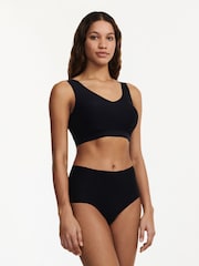 Schwarz - Chantelle Soft Stretch Seamless V-Neck Padded Crop Tops 2 Pack - Bild 4 von 4