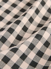 Neutral/Black Gingham Check Tailored Long Shorts - Image 8 of 8