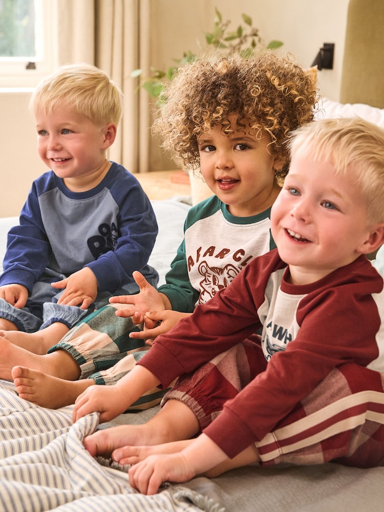 Green/Blue/Red Check Woven Bottom Pyjamas 3 Pack (9mths-12yrs) - Image 11 of 11 Green/Blue/Red Check Woven Bottom Pyjamas 3 Pack (9mths-12yrs) - Image 11 of 11