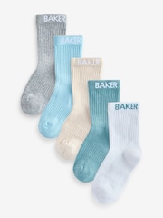 Modra/nevtralna - Komplet 5 parov fantovskih nogavic Baker by Ted Baker - Slika 1 iz 8