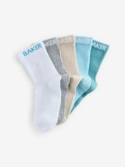 Modra/nevtralna - Komplet 5 parov fantovskih nogavic Baker by Ted Baker - Slika 2 iz 8