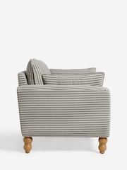 Chenille Stripe Slate Blue Emory 2 Seater Small Sofa In A Box - Image 6 of 8