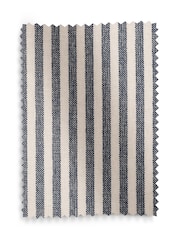 Chenille Stripe Slate Blue Emory 2 Seater Small Sofa In A Box - Image 8 of 8