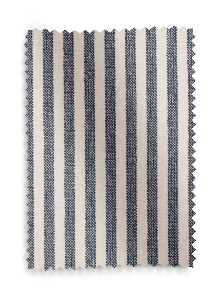 Chenille Stripe Slate Blue Emory 2 Seater Small Sofa In A Box - Image 8 of 8