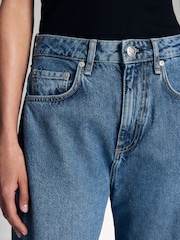 Rag & Bone Blue Charlie High Rise Barrel Jeans - Image 6 of 7
