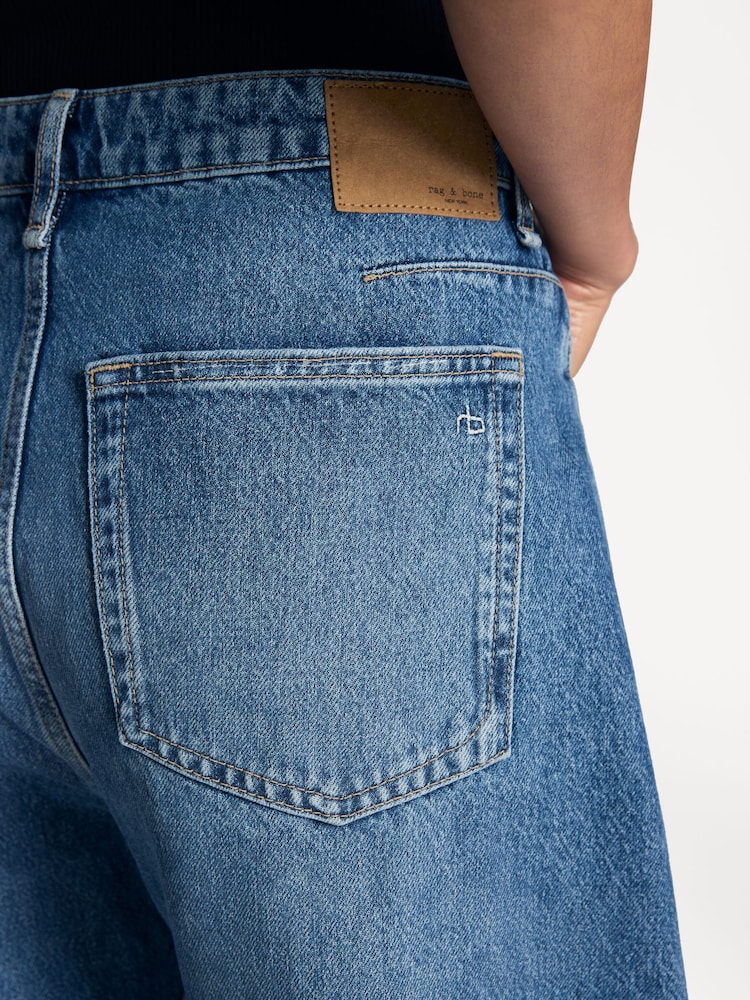 Rag & Bone Blue Charlie High Rise Barrel Jeans - Image 7 of 7