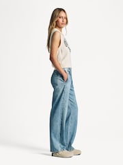 Rag & Bone Blue Miramar Wide Leg Jeans - Image 3 of 6