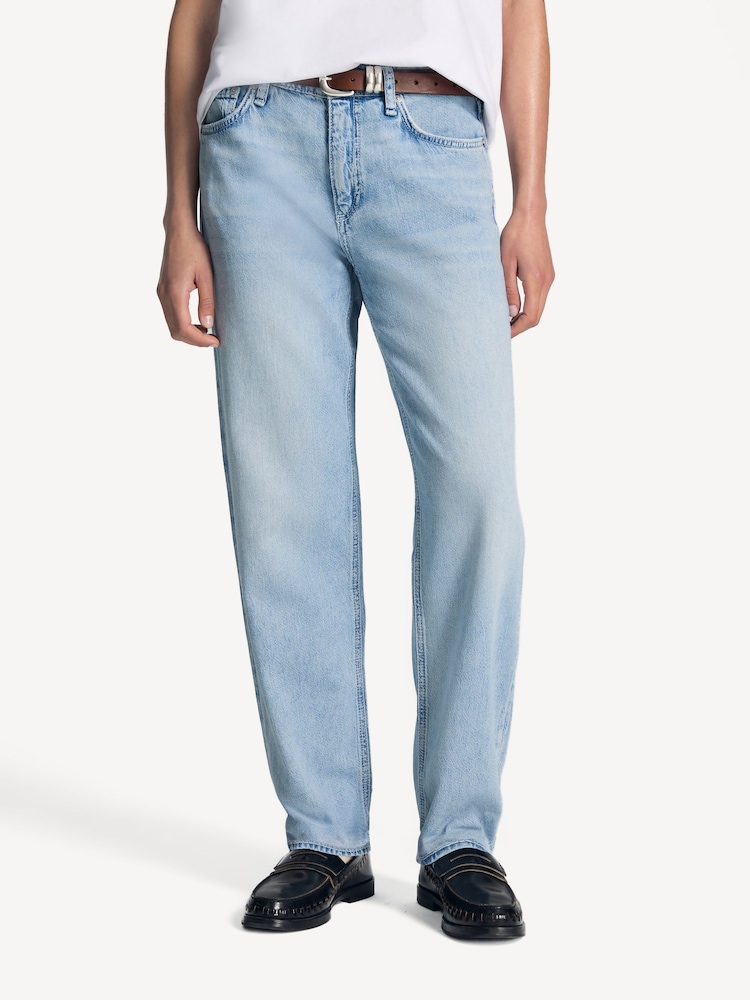 Rag & Bone Blue Featherweight Baggy Dre Low Rise Boyfriend Jeans - Image 2 of 6 Rag & Bone Blue Featherweight Baggy Dre Low Rise Boyfriend Jeans - Image 2 of 6