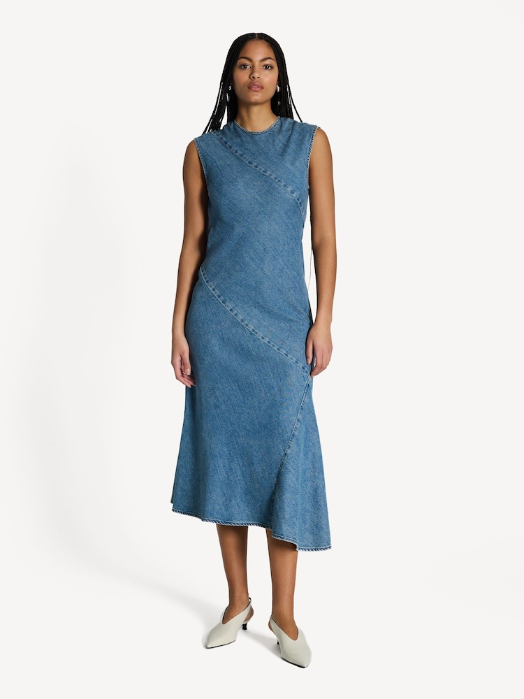 Rag & Bone Blue Ultra Featherweight Lisbon Dress - Image 1 of 6