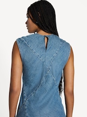 Rag & Bone Blue Ultra Featherweight Lisbon Dress - Image 5 of 6