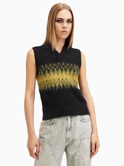 AllSaints Black Clyde Tank Top - Image 4 of 7