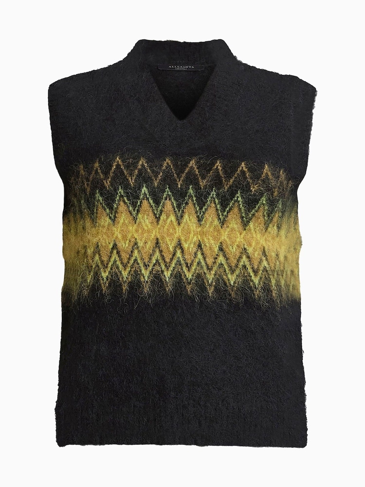AllSaints Black Clyde Tank Top - Image 7 of 7
