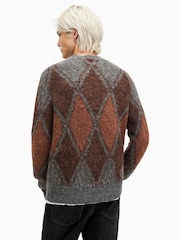 AllSaints Black Mord Crew Jumper - Image 5 of 7