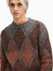 AllSaints Black Mord Crew Jumper - Image 6 of 7