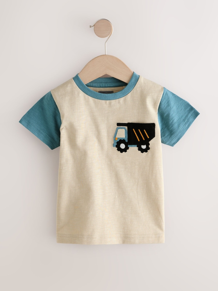 Stone 100% Cotton Digger Pocket T-Shirt - Image 1 of 1