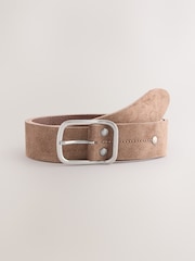 pardo - Premium Made In Italy Casual Wide Belt - Imagem 3 de 5