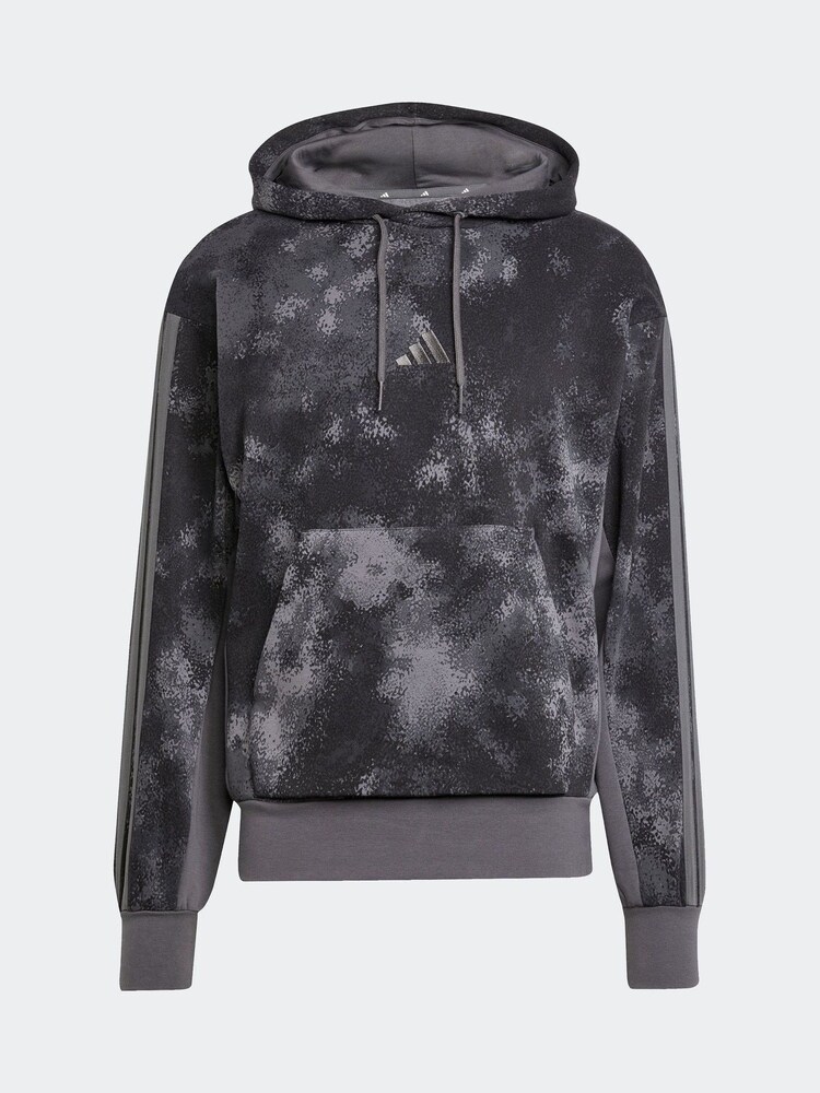 adidas Grey All Over Print Colourblock Hoodie - Image 6 of 6 adidas Grey All Over Print Colourblock Hoodie - Image 6 of 6