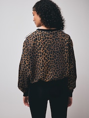 adidas Originals Natural Leopard Crewneck 100% Cotton Sweatshirt - Image 2 of 6