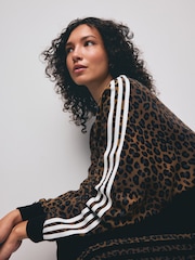 adidas Originals Natural Leopard Crewneck 100% Cotton Sweatshirt - Image 3 of 6