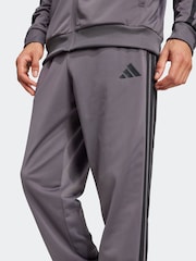 adidas Grey Sportswear Basic 3-Stripes Tricot Tracksuit - Image 5 of 8