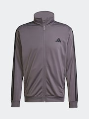 adidas Grey Sportswear Basic 3-Stripes Tricot Tracksuit - Image 7 of 8