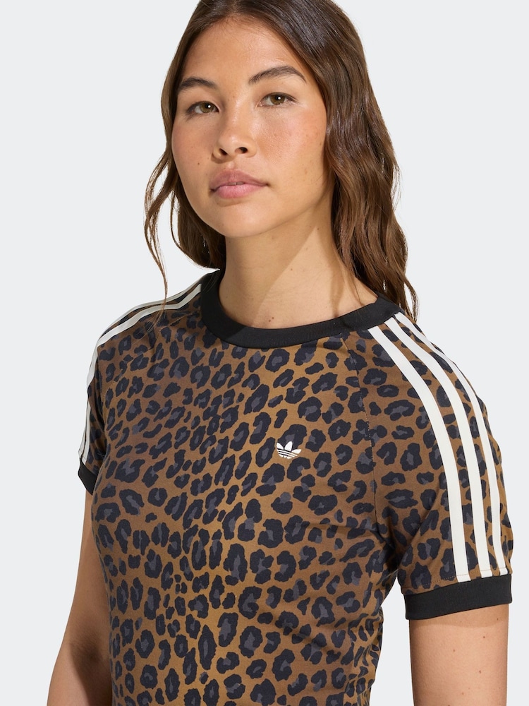 adidas Originals Leopard Cali Slim T-Shirt - Imagem 5 de 5