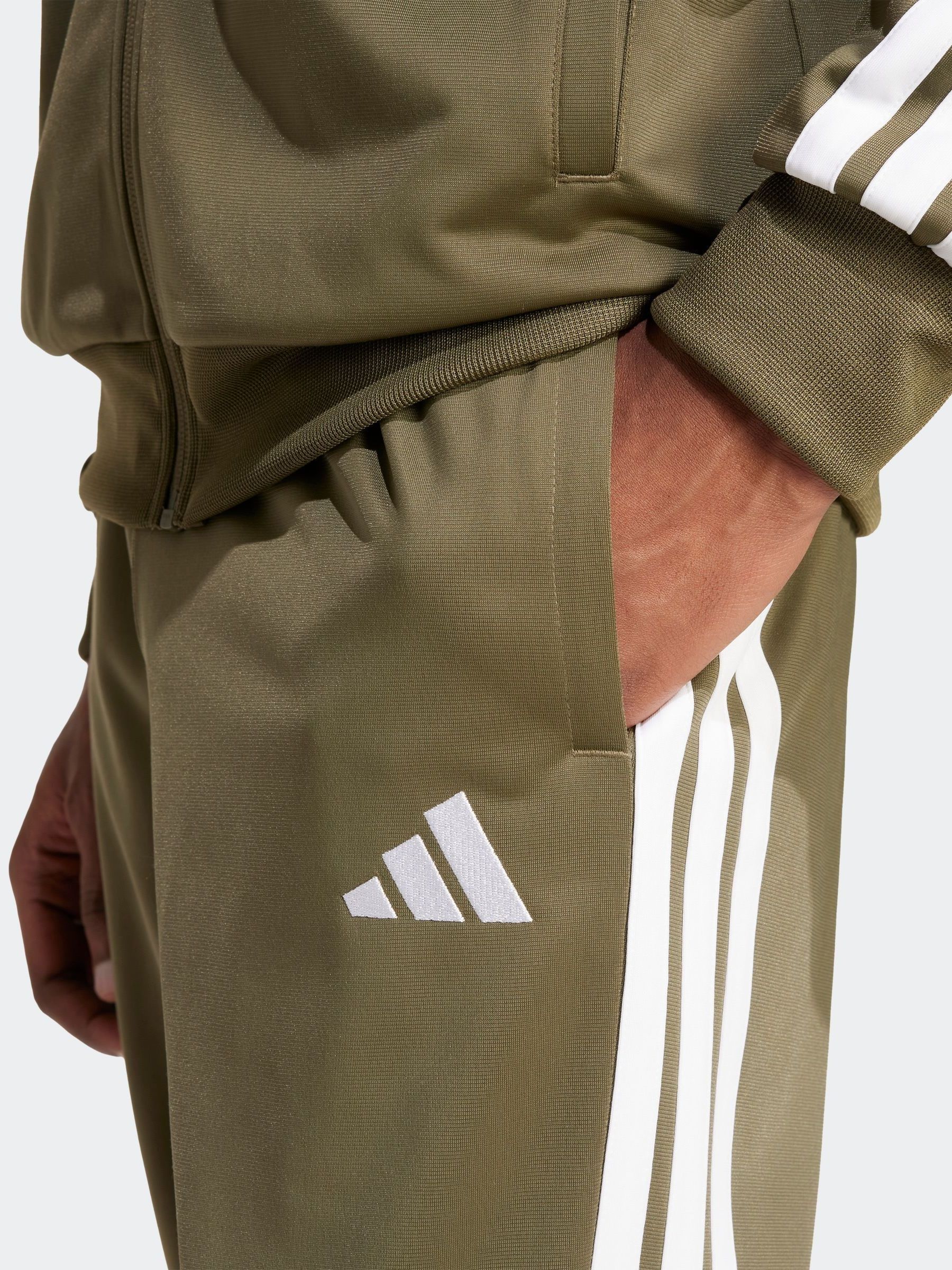 Buy adidas Green Sportswear Basic 3-Stripes Tricot Tracksuit from